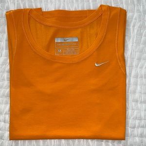 Nike orange sports tank dry fit size medium